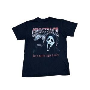 Ghostface let’s watch scary movies Medium shirt icon Halloween scream film